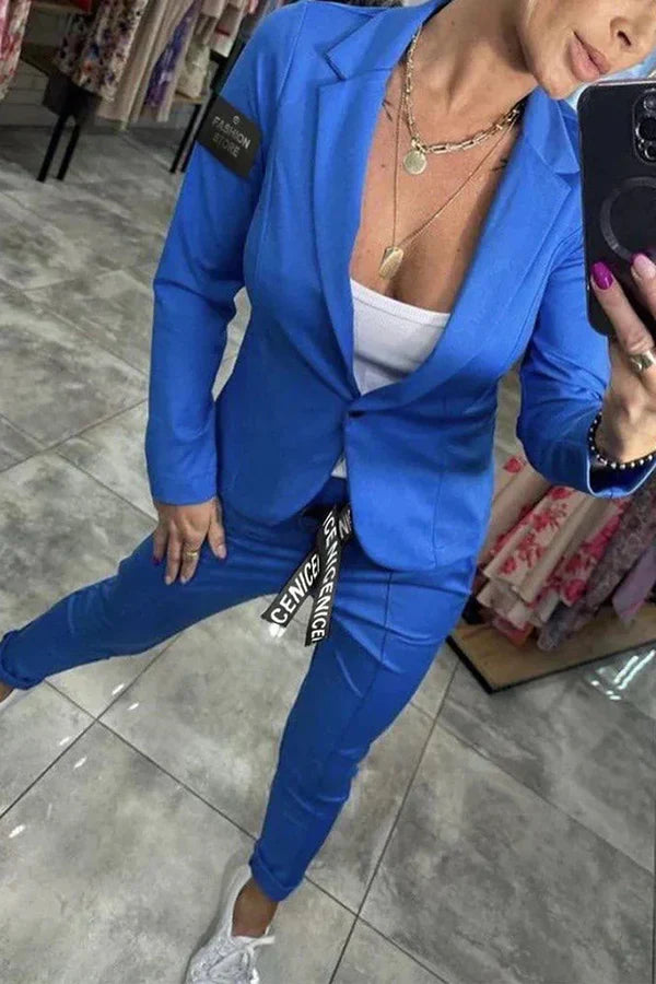 Valorine™ | Måttsytt Set med Mjuk Blazer och Lätta Joggingbyxor