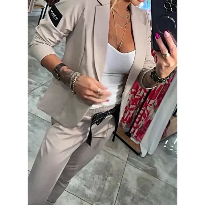 Valorine™ | Måttsytt Set med Mjuk Blazer och Lätta Joggingbyxor