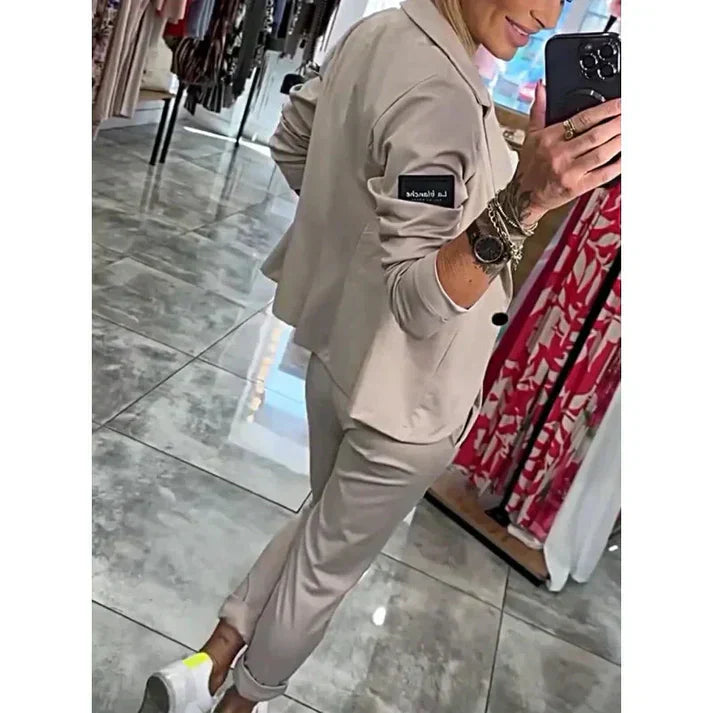 Valorine™ | Måttsytt Set med Mjuk Blazer och Lätta Joggingbyxor