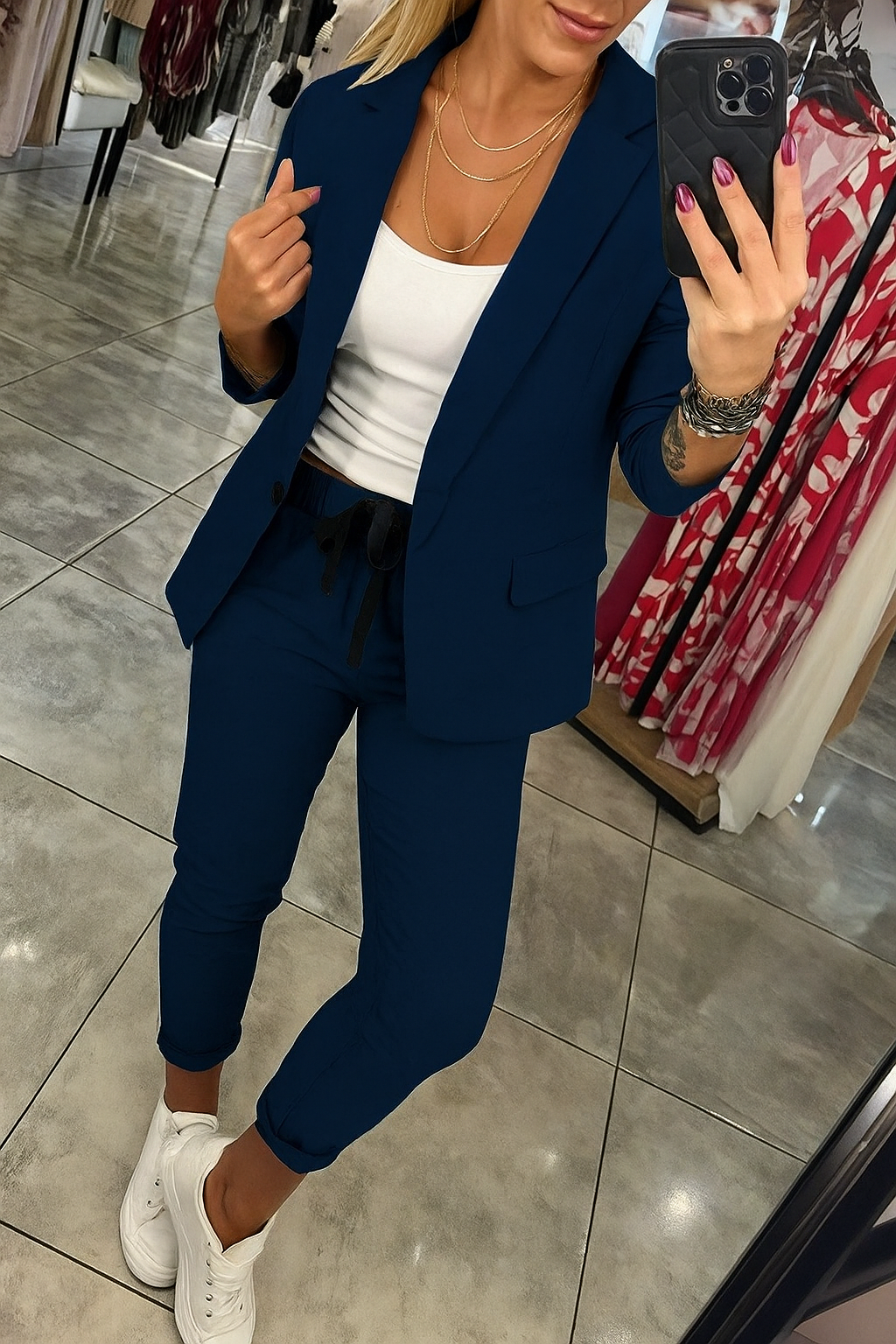 Valorine™ | Måttsytt Set med Mjuk Blazer och Lätta Joggingbyxor