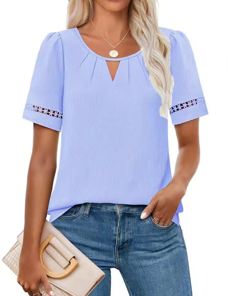 Valorine™ | Ylva – Luftig topp med spetsdetaljer