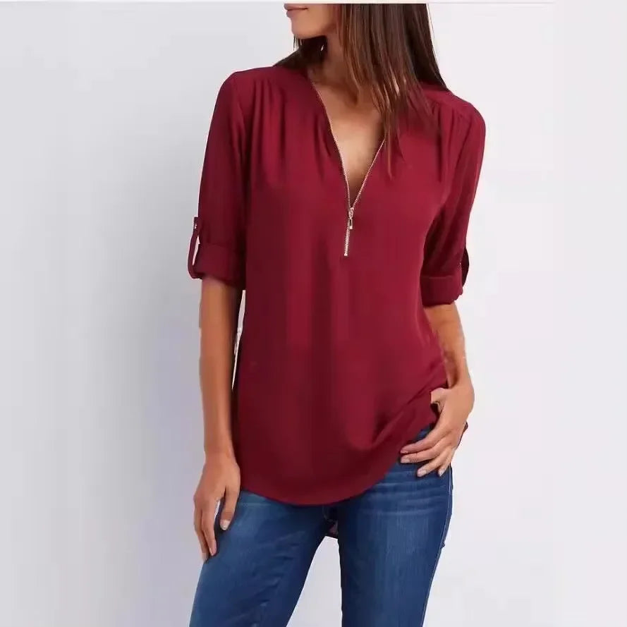 Valorine™ | Ronja – Elegant topp med dragkedja