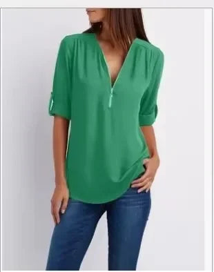 Valorine™ | Ronja – Elegant topp med dragkedja