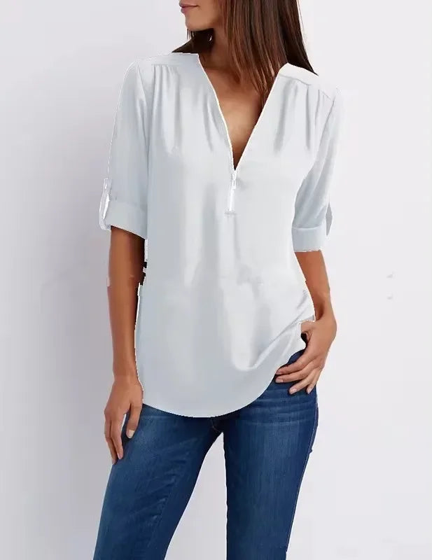 Valorine™ | Ronja – Elegant topp med dragkedja