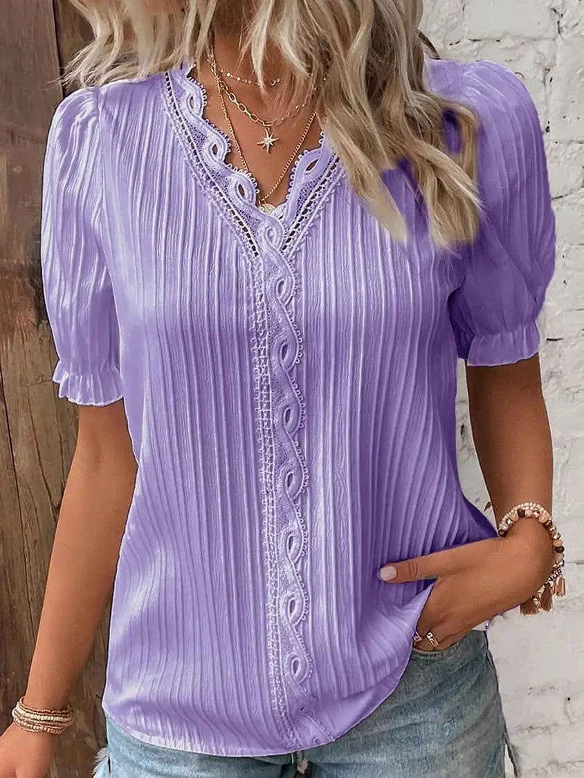 Valorine™ |  – Feminin topp med spetsdetaljer
