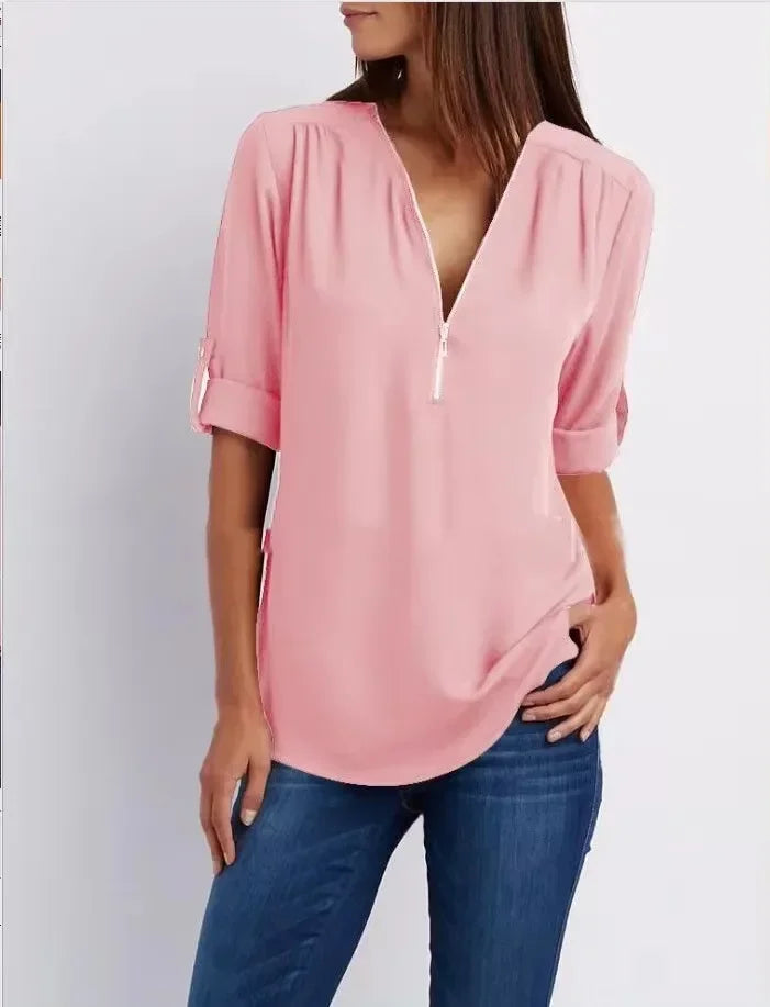 Valorine™ | Ronja – Elegant topp med dragkedja