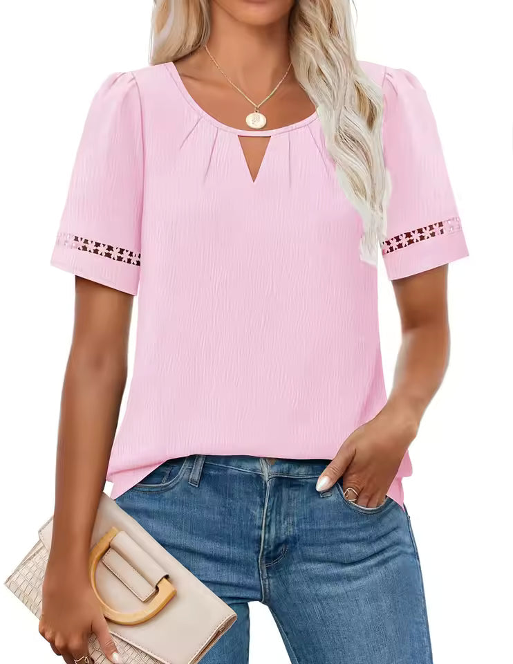 Valorine™ | Ylva – Luftig topp med spetsdetaljer