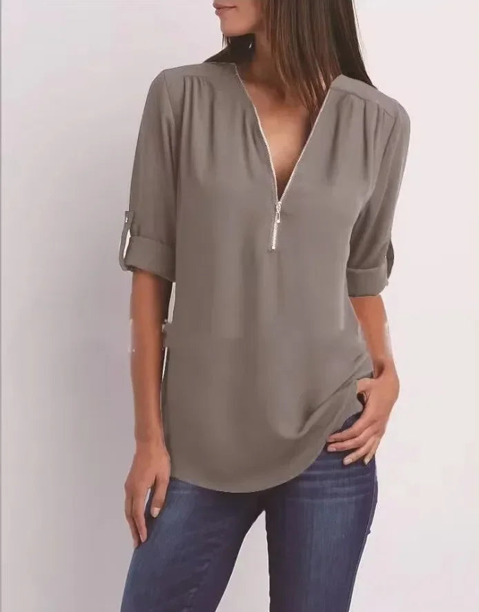 Valorine™ | Ronja – Elegant topp med dragkedja