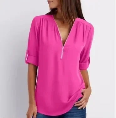 Valorine™ | Ronja – Elegant topp med dragkedja