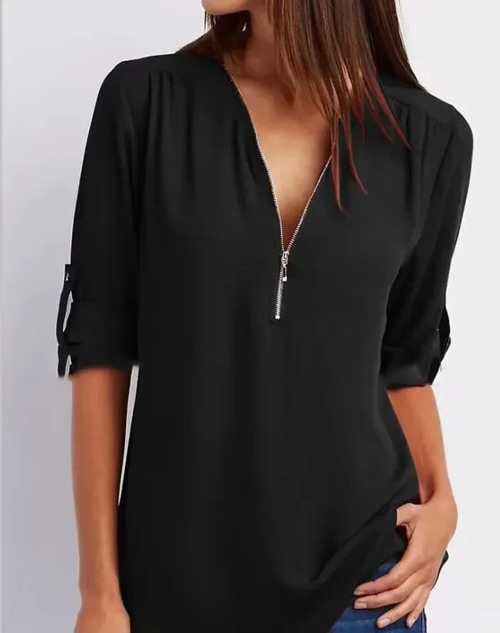 Valorine™ | Ronja – Elegant topp med dragkedja