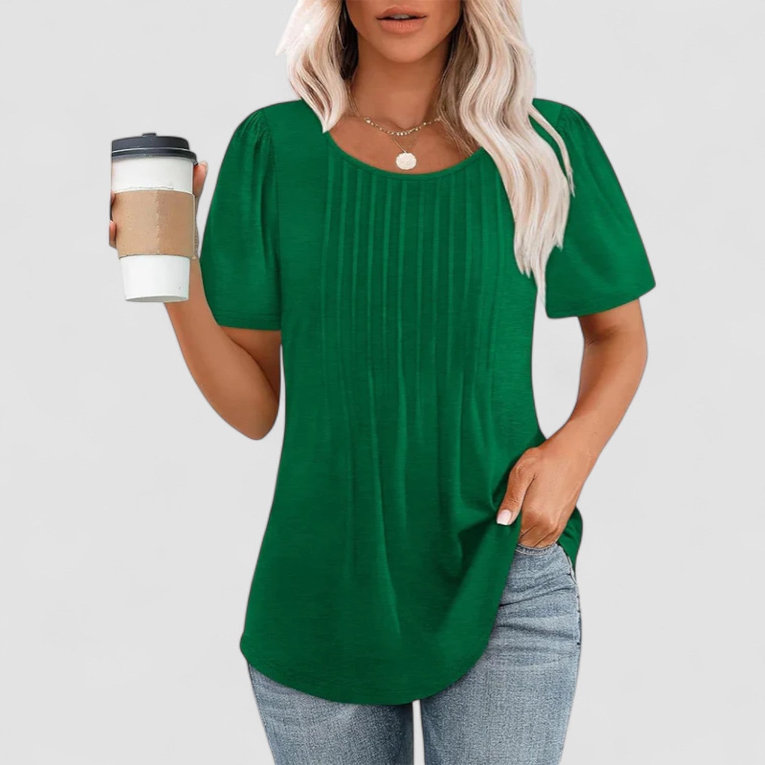 Valorine™ | Linna – Långärmad blus i mjuk viskos