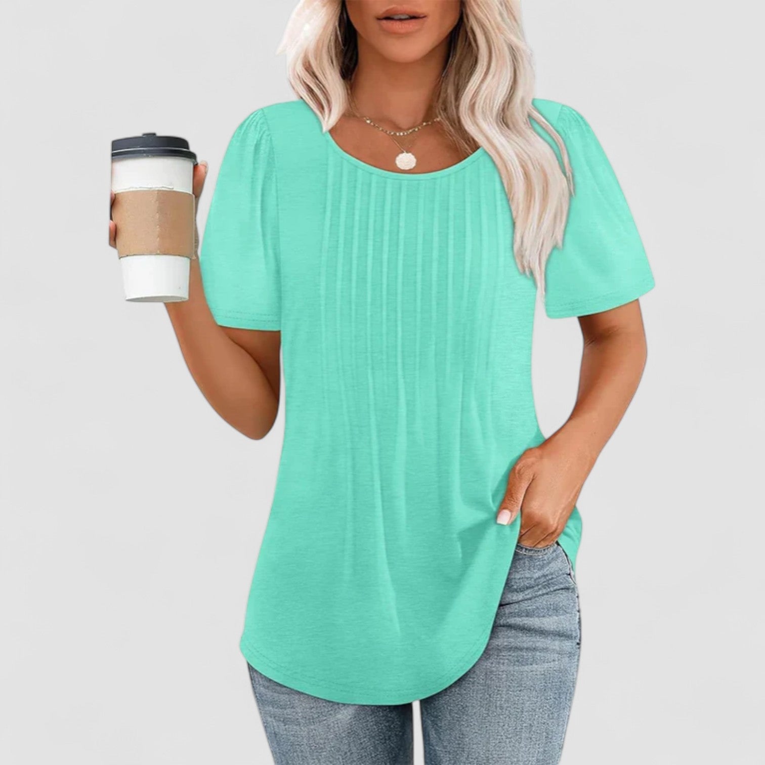 Valorine™ | Linna – Långärmad blus i mjuk viskos