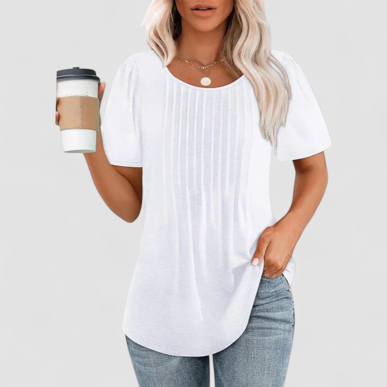 Valorine™ | Linna – Långärmad blus i mjuk viskos