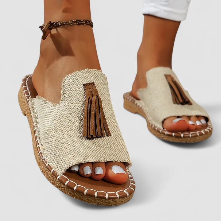Valorine™ | Leena - Bekväma och Platta Ortopediska Sandaler