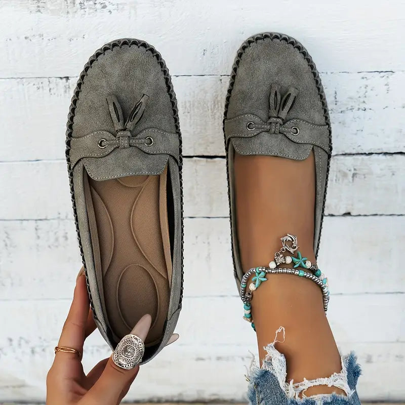 Valorine™ | Ingrid - Ortopediska Vintage Loafers