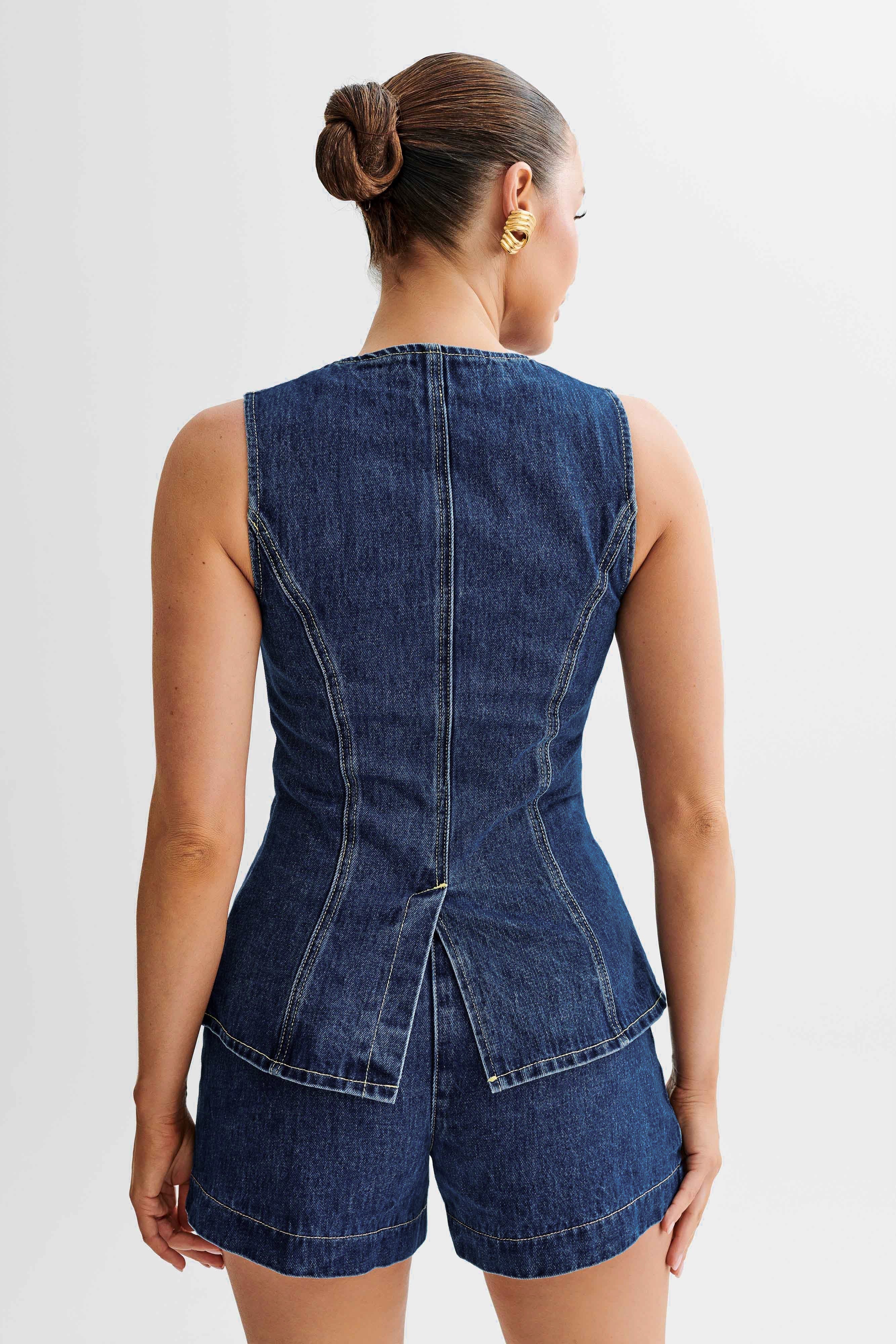 Valorine™ | Trendigt denimset med knappar