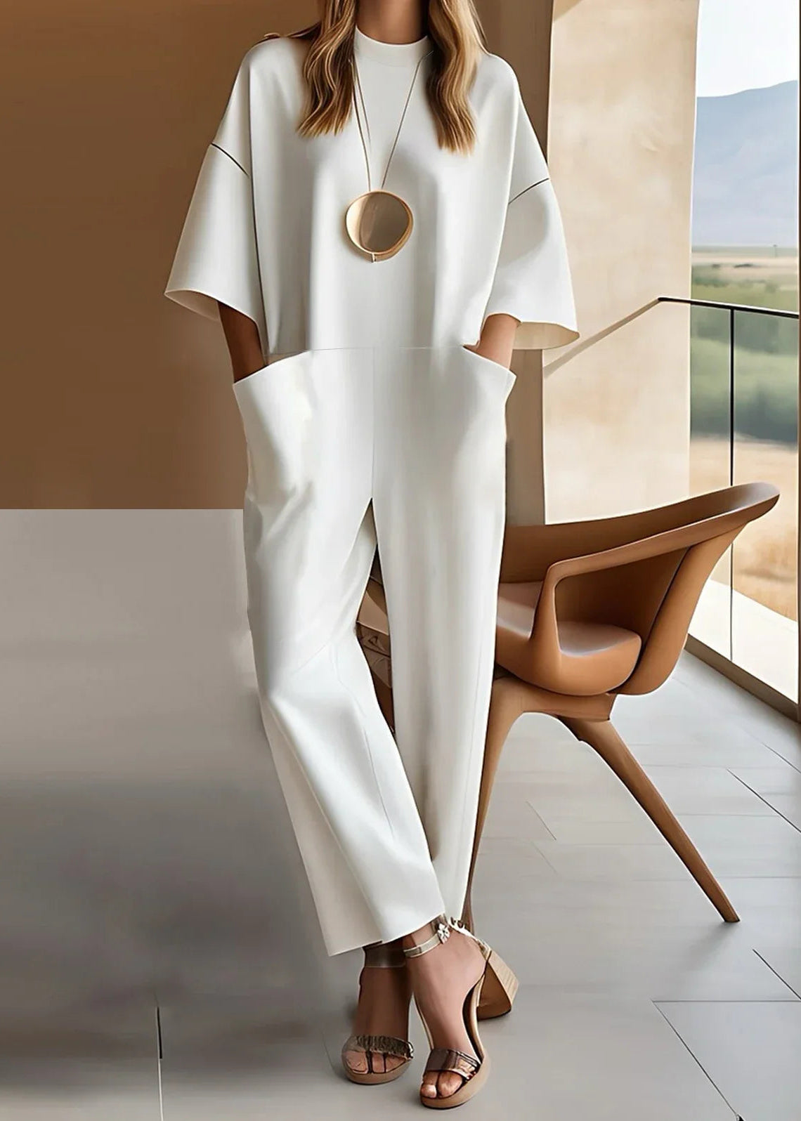 Valorine™ | Damjumpsuit med lös ärm och avslappnad passform