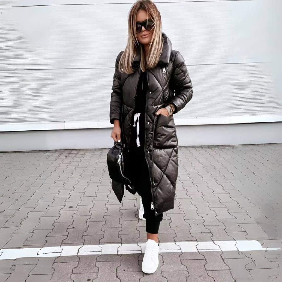 Valorine™ |  lång quiltad bomullsjacka