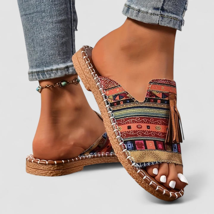 Valorine™ | Leena - Bekväma och Platta Ortopediska Sandaler
