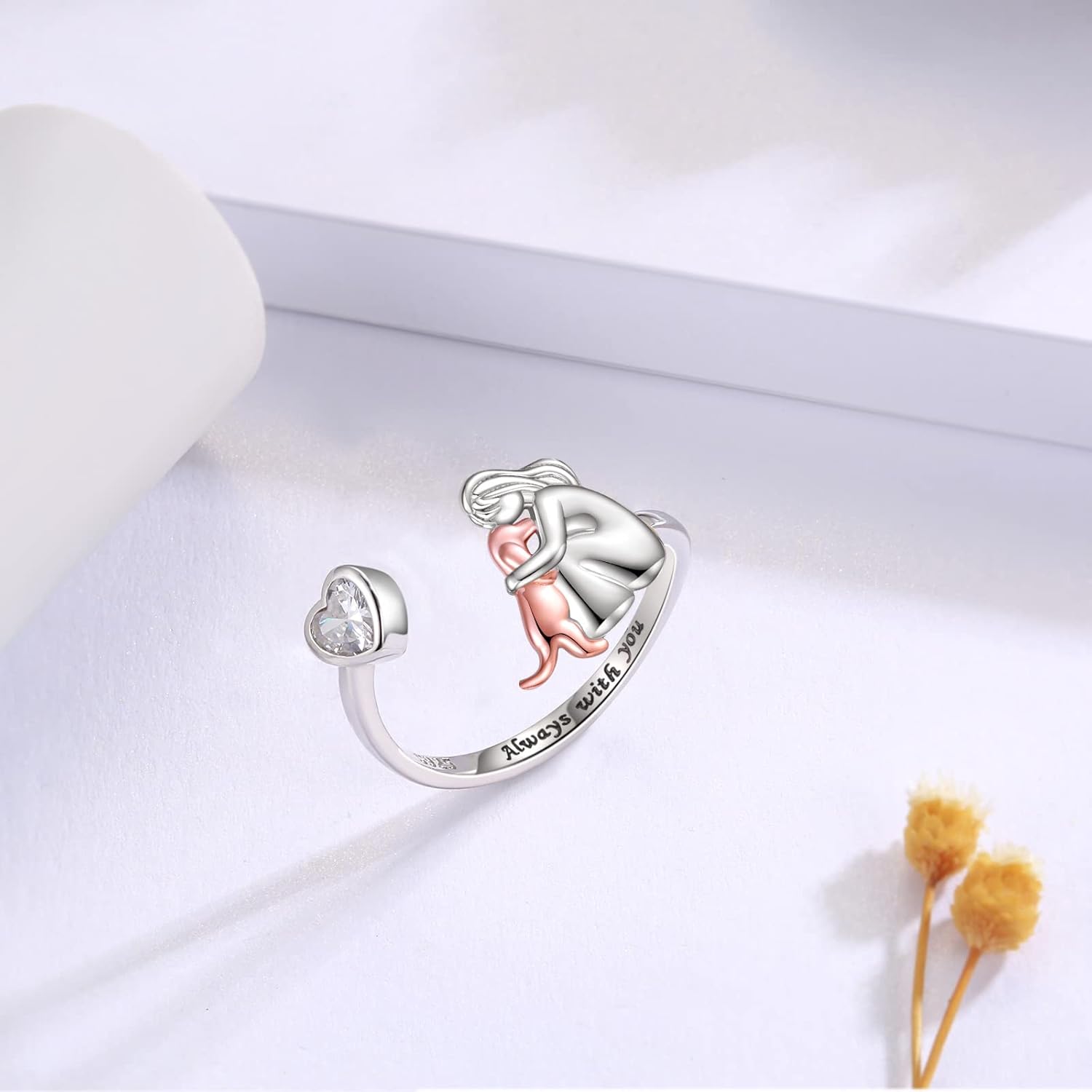 Valorine™ | Ring med hundikon (Rose)