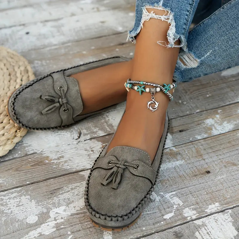 Valorine™ | Ingrid - Ortopediska Vintage Loafers