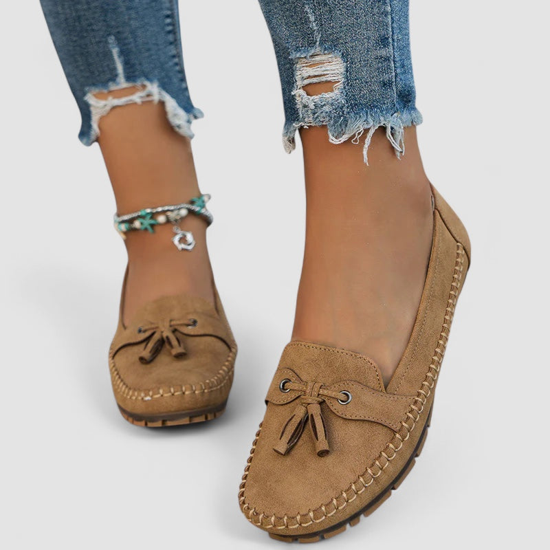 Valorine™ | Ingrid - Ortopediska Vintage Loafers