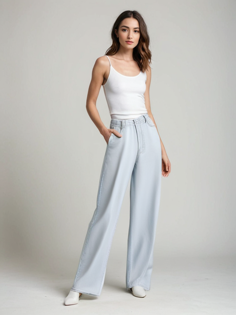 Valorine™ | Utställda Jeans Blå Glaciär