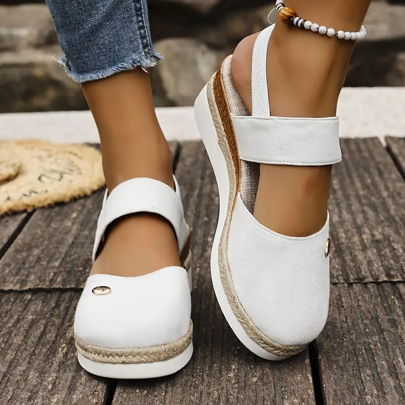 Valorine™ | Antonia - Ortopediska Sandaler med Platå, Ventilerande och Avslappnade