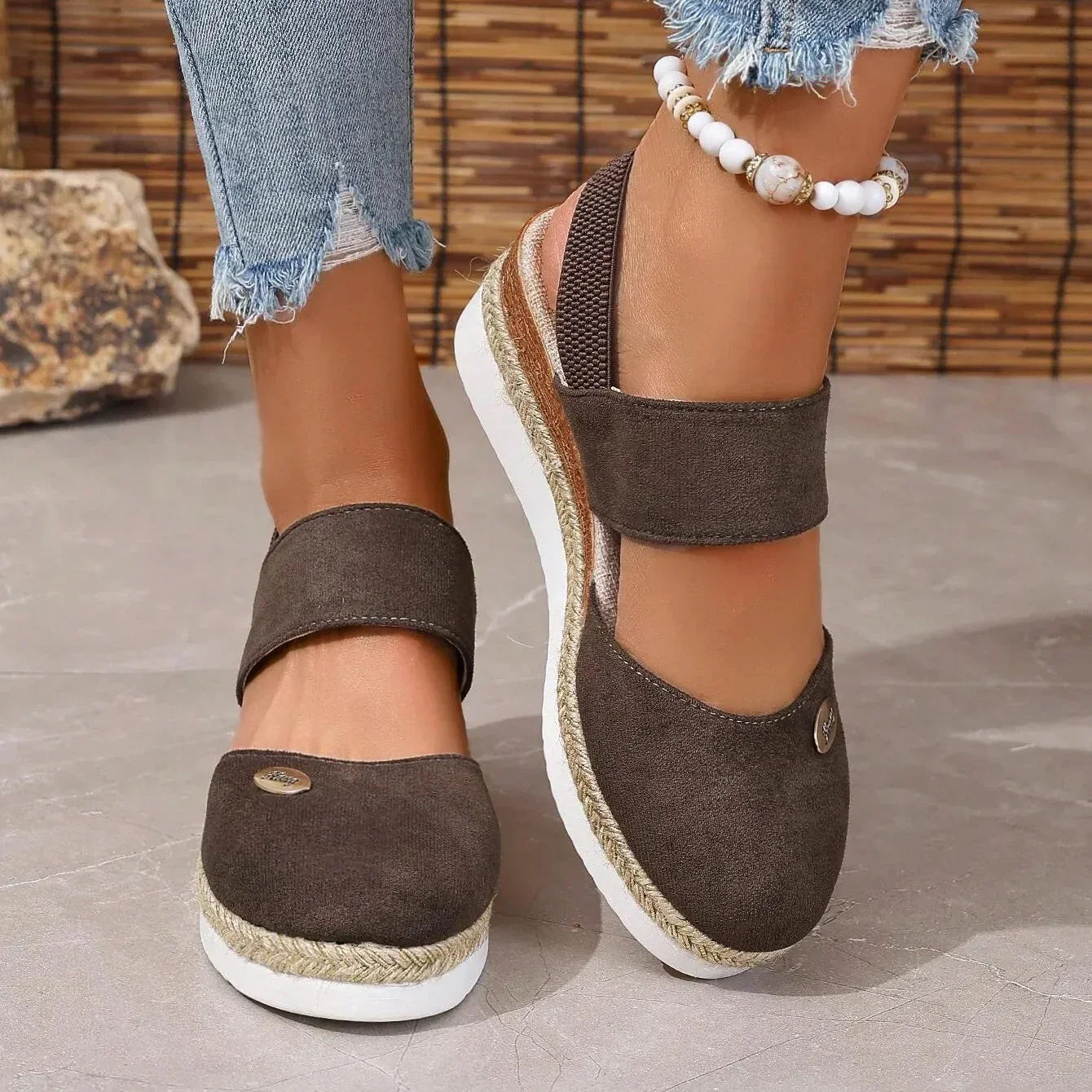 Valorine™ | Antonia - Ortopediska Sandaler med Platå, Ventilerande och Avslappnade