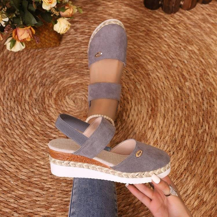 Valorine™ | Antonia - Ortopediska Sandaler med Platå, Ventilerande och Avslappnade
