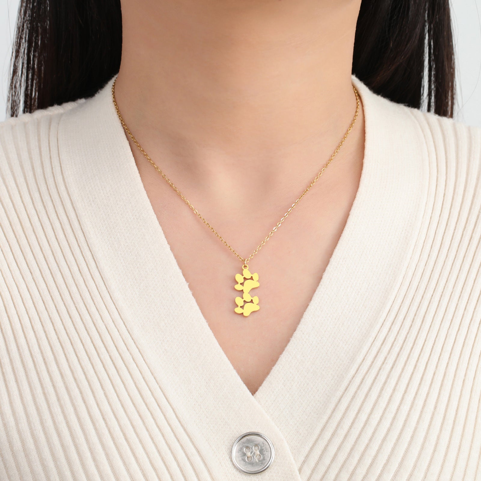 Valorine™ | Min Pälsvän – Halsband med Tassavtryck