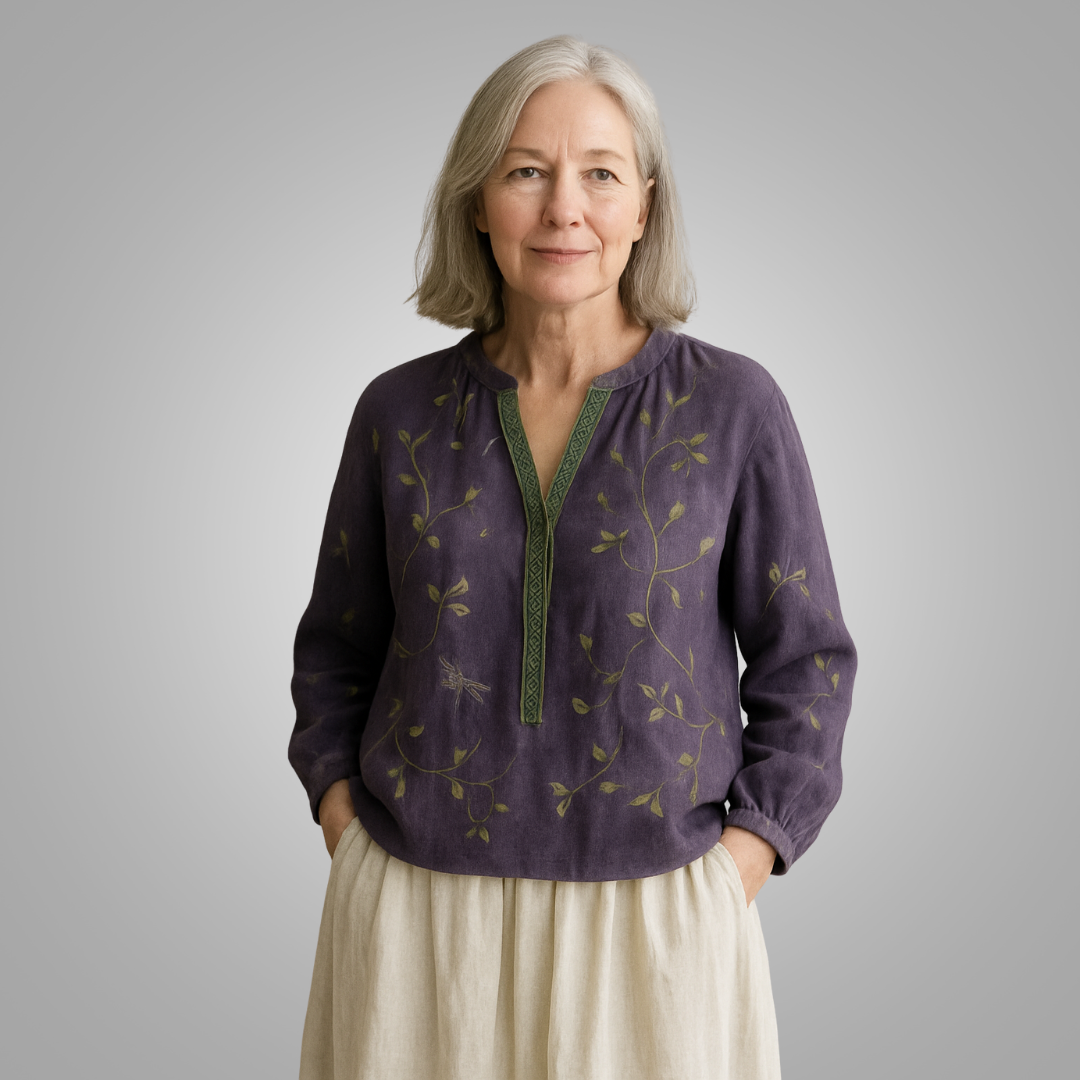 Valorine™ | Casual blus med naturmönster