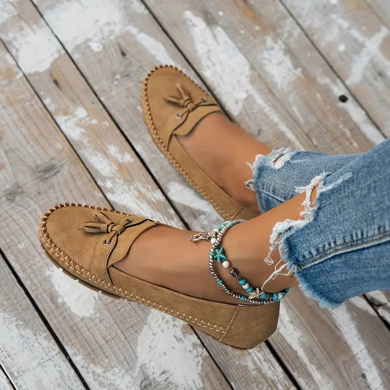 Valorine™ | Ingrid - Ortopediska Vintage Loafers