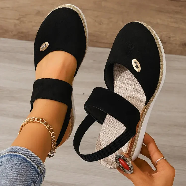 Valorine™ | Antonia - Ortopediska Sandaler med Platå, Ventilerande och Avslappnade