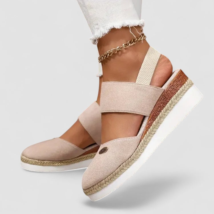 Valorine™ | Antonia - Ortopediska Sandaler med Platå, Ventilerande och Avslappnade