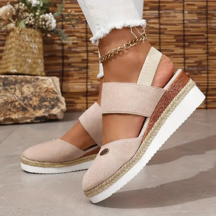Valorine™ | Antonia - Ortopediska Sandaler med Platå, Ventilerande och Avslappnade