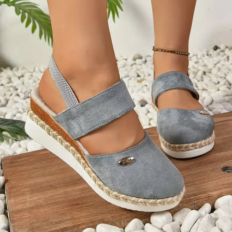 Valorine™ | Antonia - Ortopediska Sandaler med Platå, Ventilerande och Avslappnade