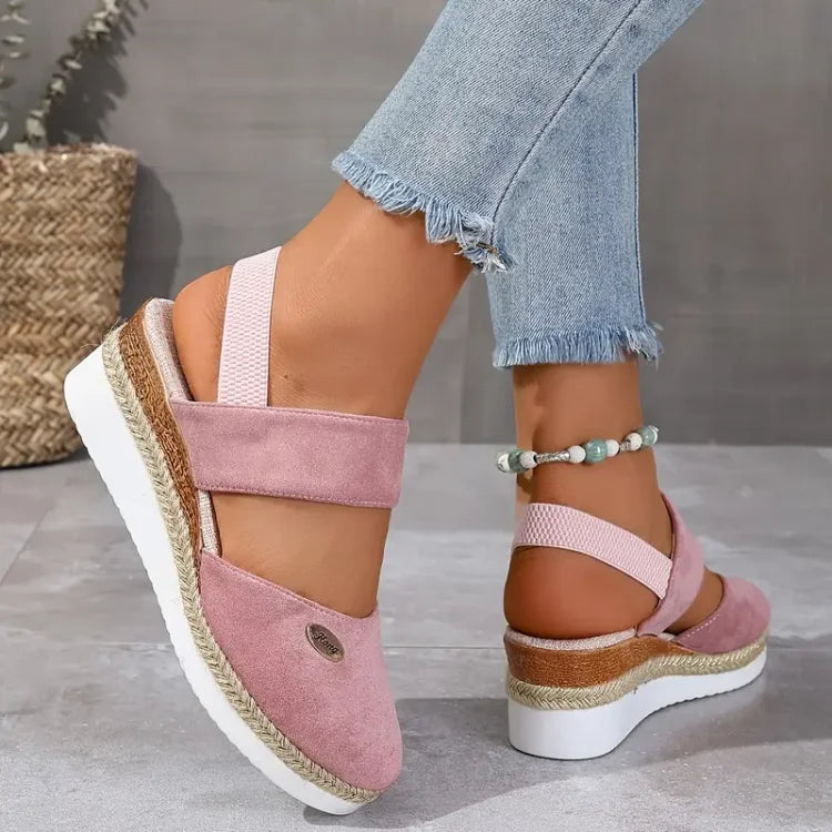 Valorine™ | Antonia - Ortopediska Sandaler med Platå, Ventilerande och Avslappnade