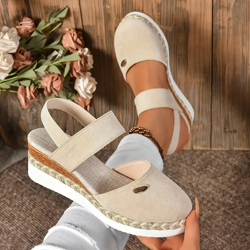 Valorine™ | Antonia - Ortopediska Sandaler med Platå, Ventilerande och Avslappnade