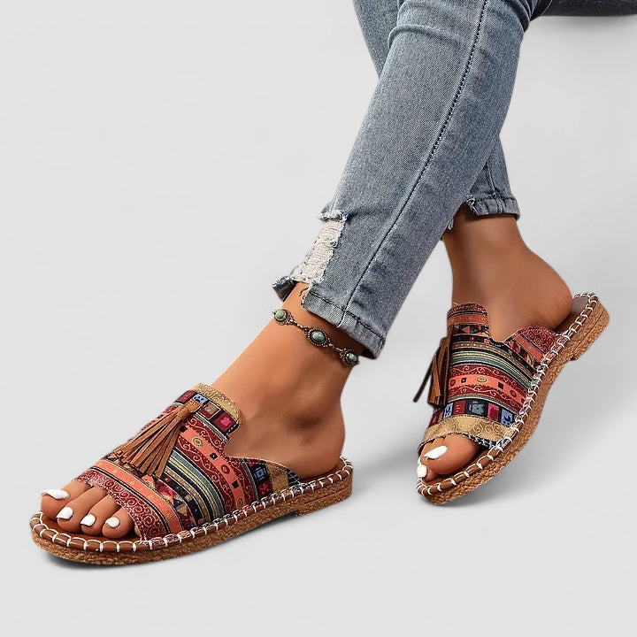 Valorine™ | Leena - Bekväma och Platta Ortopediska Sandaler