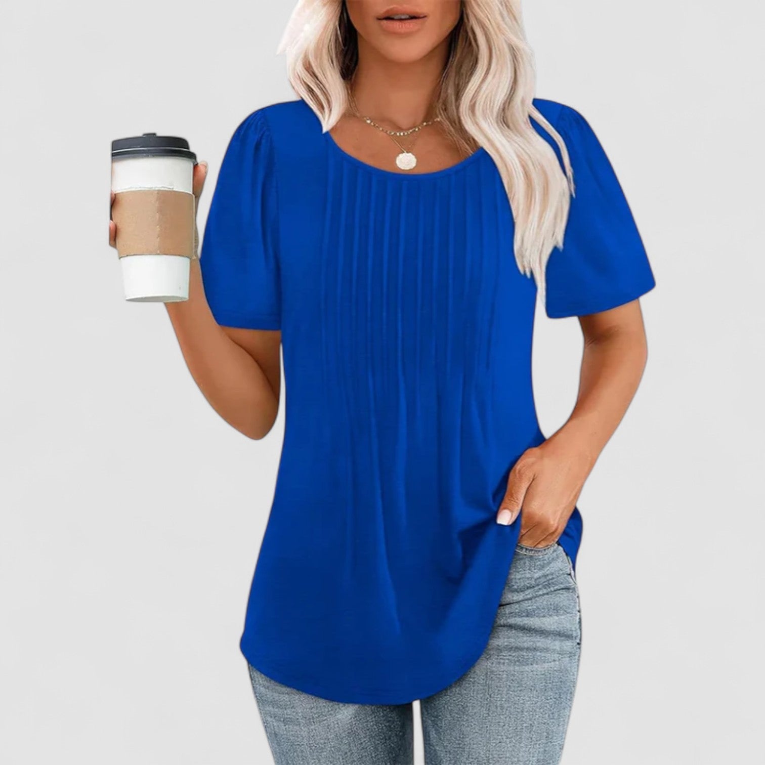Valorine™ | Linna – Långärmad blus i mjuk viskos