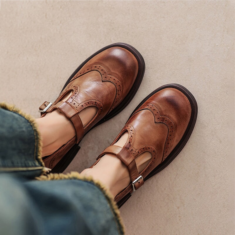 Valorine™ | Eleganta Mary Janes i Läder
