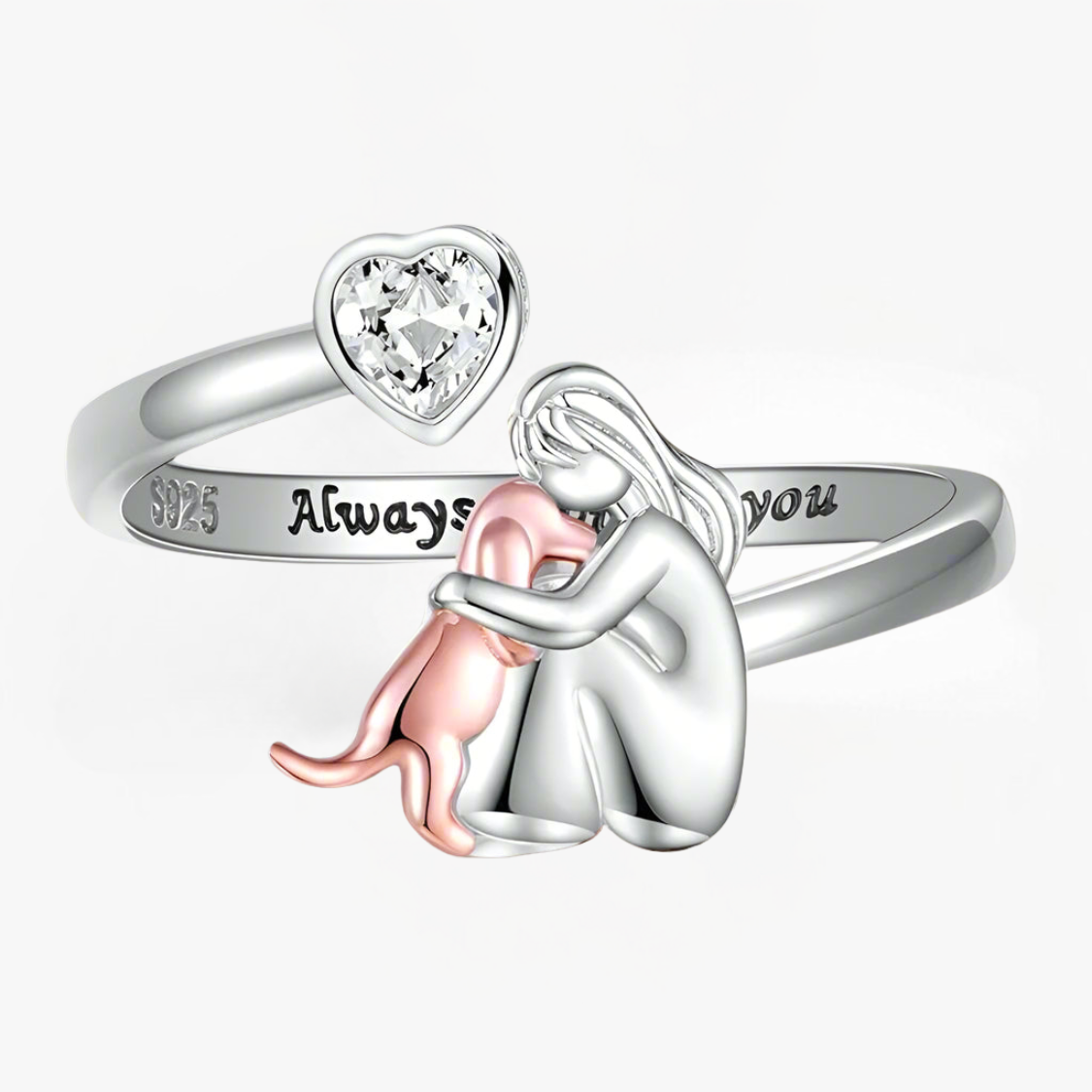 Valorine™ | Ring med hundikon (Rose)