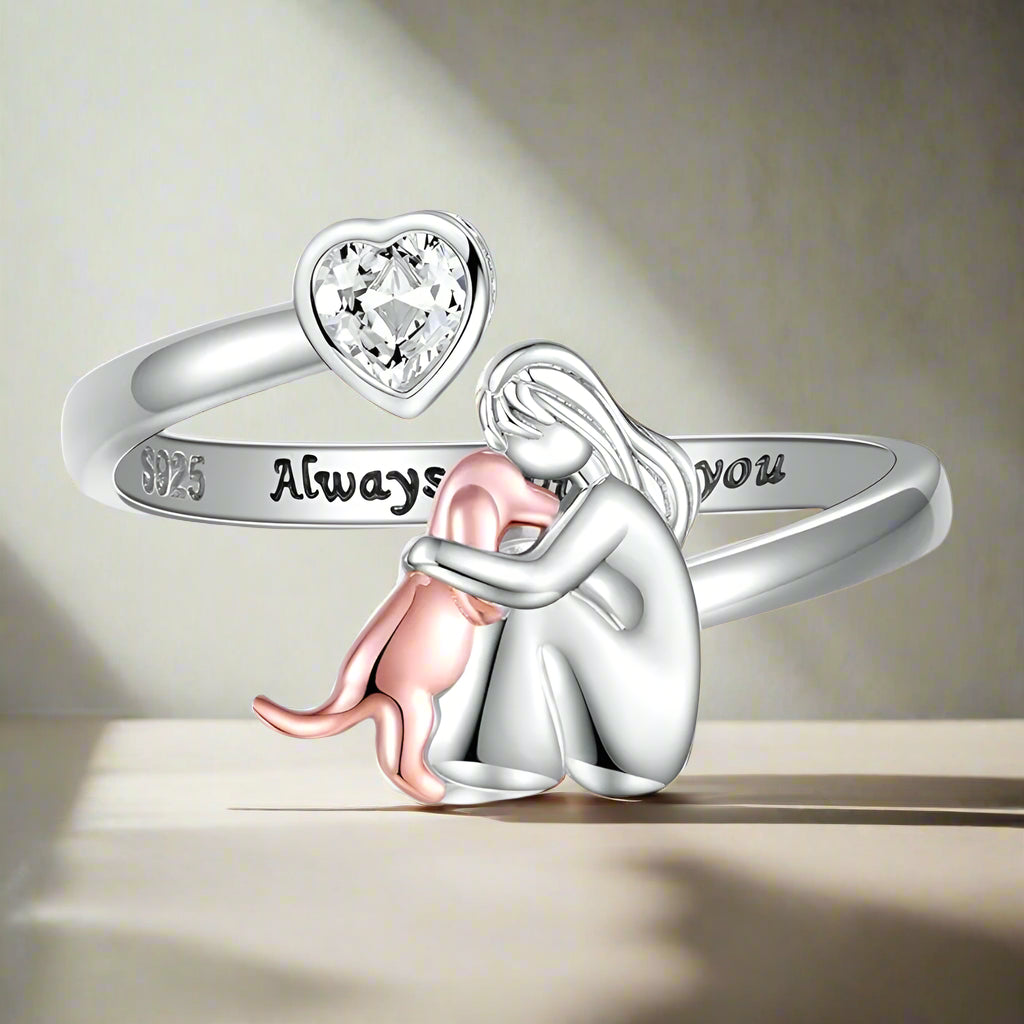 Valorine™ | Ring med hundikon (Rose)